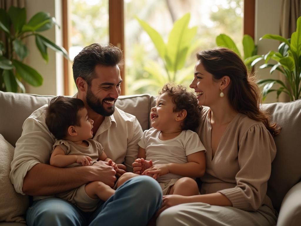 Family protected by life insurance in Costa Rica